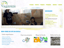 Tablet Screenshot of escolaaugustoruschi.com.br